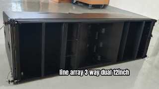 3 way dual 12 inch line array demo video