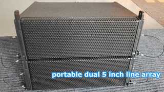 mini 5 inch double line array demo video
